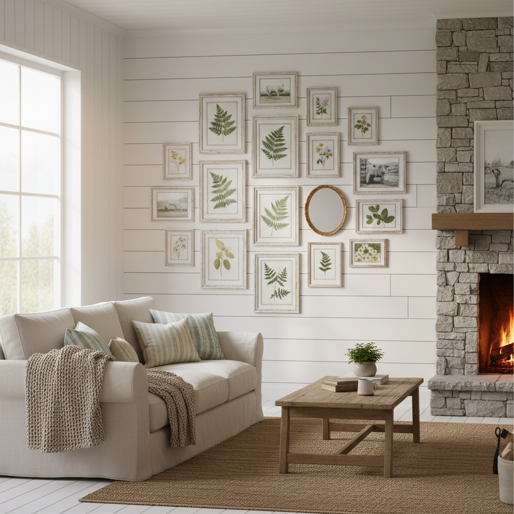 Matching Rustic Farmhouse Picture Frames to Your Gallery Wall Display: A Practical Layout and Style Guide for Small Spaces, Large Walls, and Mixed-Media Arrangements
