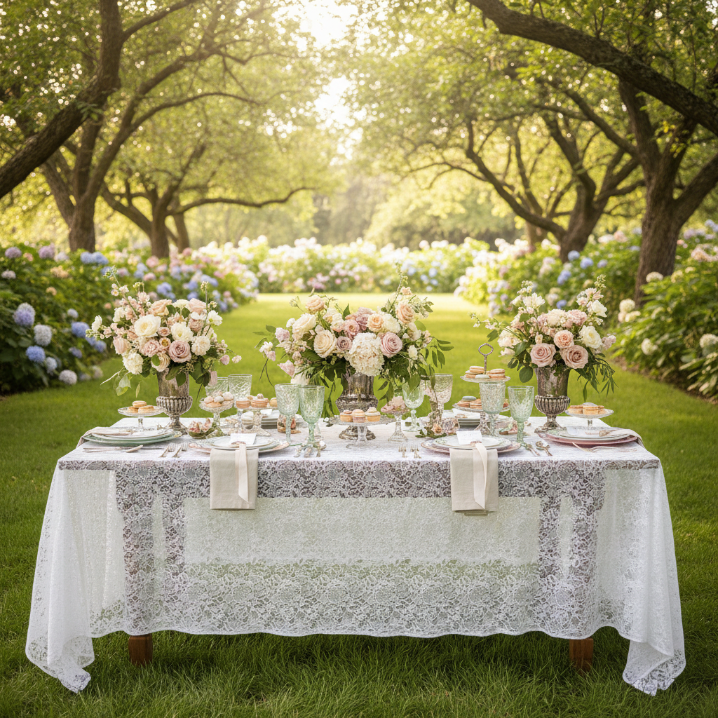 Lace Waterproof Tablecloth for Outdoor Garden Party Tables: What Actually Works in Wind, Spills, and Sun