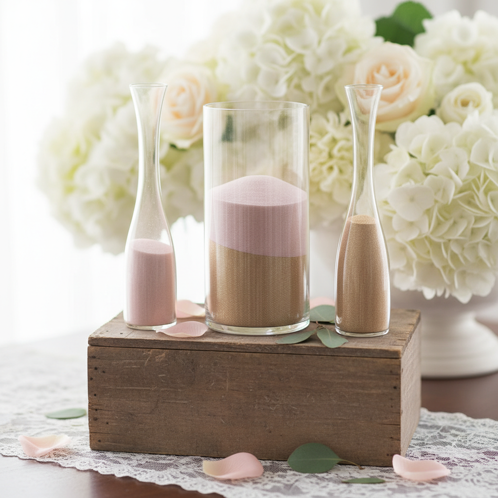 Unity Sand Ceremony Kit Wedding Reception Sizing Decoded: How to Pick the Right Vase and Sand Amount for Intimate Ceremonies, Large Receptions, and Destination Weddings