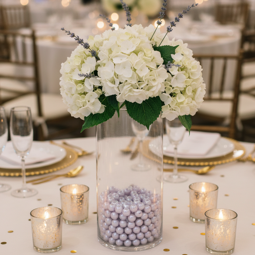 Matching Light Purple Pearl Vase Fillers to Your Wedding Table: A Practical Style and Scale Guide for Centerpieces, Tablescapes, and Reception Decor
