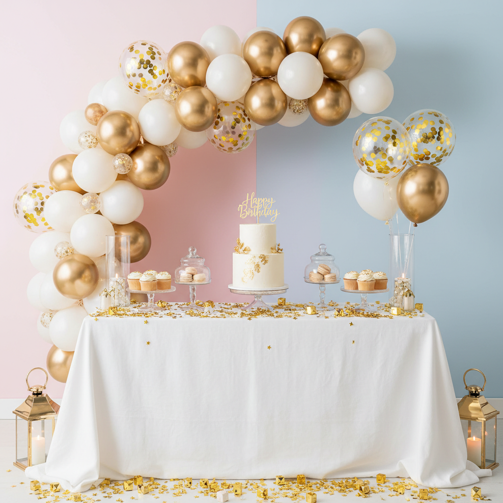 Gold Confetti Balloon Birthday Party Setup Trends Worth Following — and 3 You Should Skip
