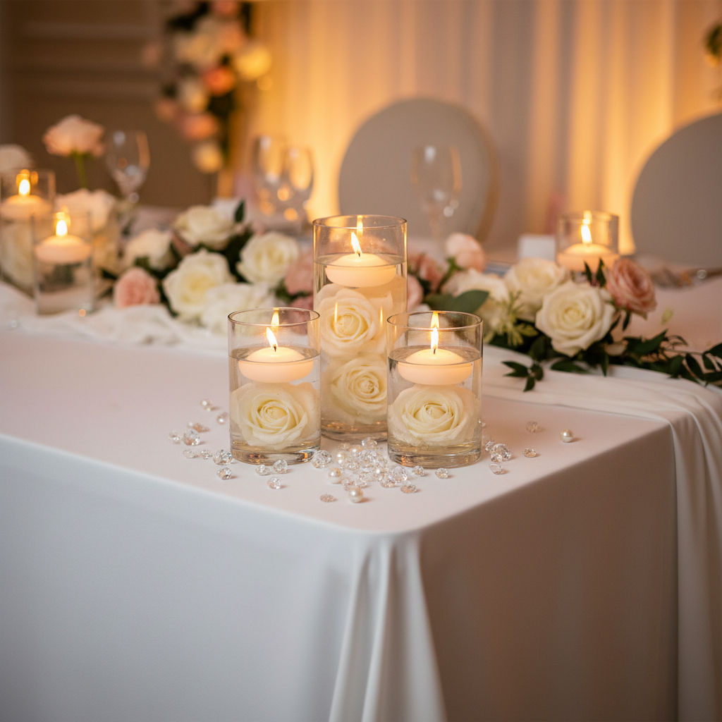 How Much Simplicity You Trade for Showstopping Elegance in Glass Cylinder Vase Wedding Centerpiece Ideas