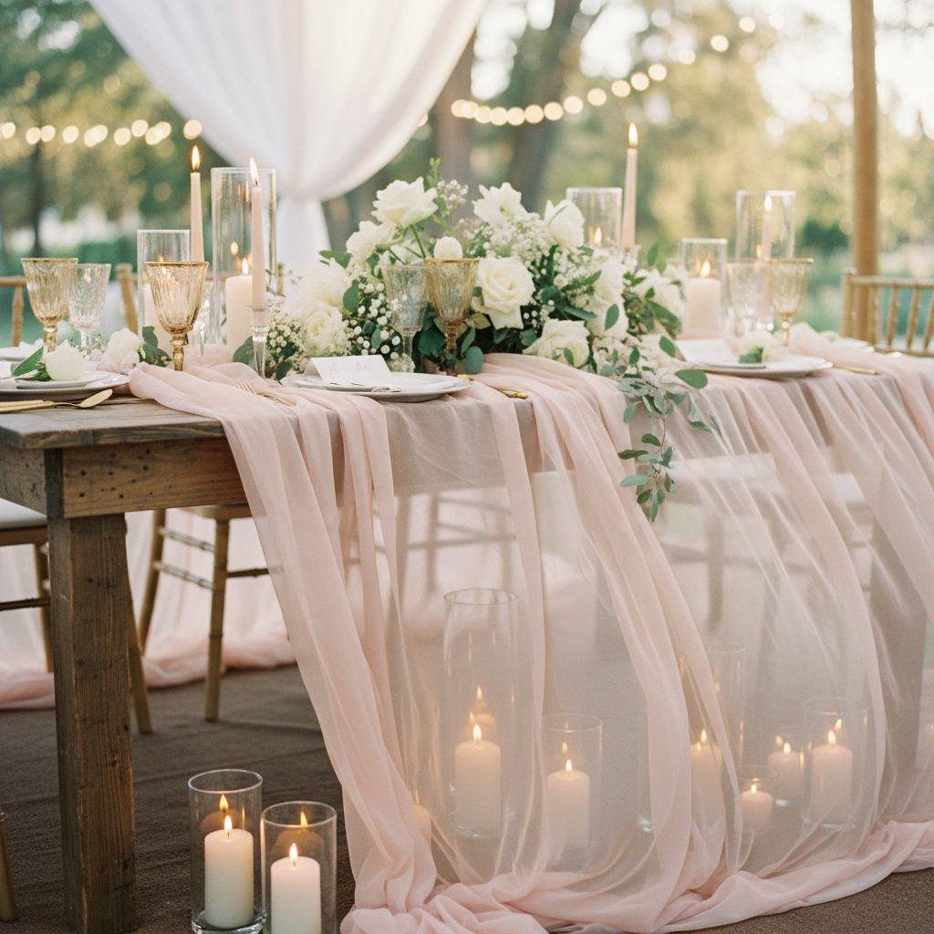 Chiffon Table Runner Wedding Shower Decor Trends Worth Following — and 4 You Should Skip