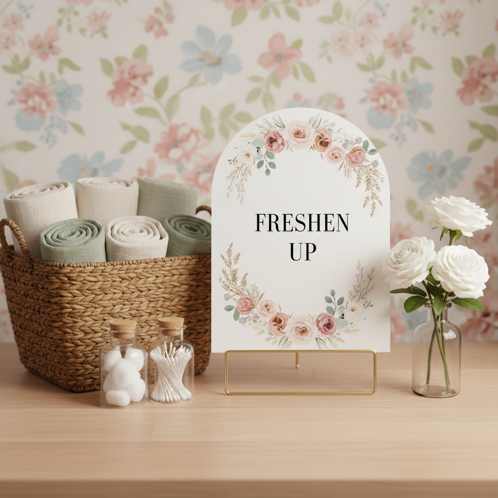 From Blank Walls to Beautiful Details: A Step-by-Step Acrylic Wedding Bathroom Sign Guide for DIY Brides