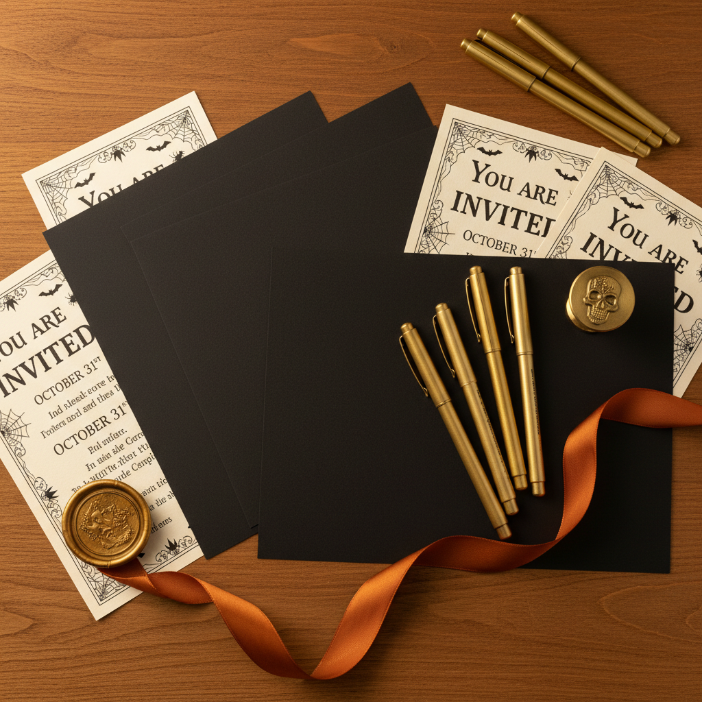 How to Care for Your Black Cardstock DIY Halloween Party Invitations: A Season-Long Maintenance Guide That Extends Its Life