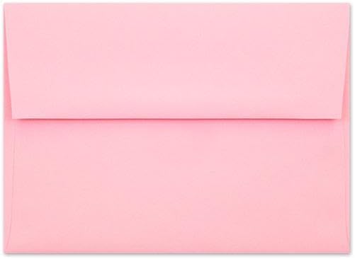 A7 Invitation Envelopes - Peel & Press - 24lb Heavy Duty Envelopes for Wedding Baby Shower Birthday Invitations - 5 1/4" x 7 1/4" (Pastel Pink, 500)