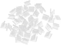 100Pcs Transparent Balloon V-shaped Clip Wedding Creative Balloon Clip Plastic V-shaped Wedding Party Halloween Sealed Decorations