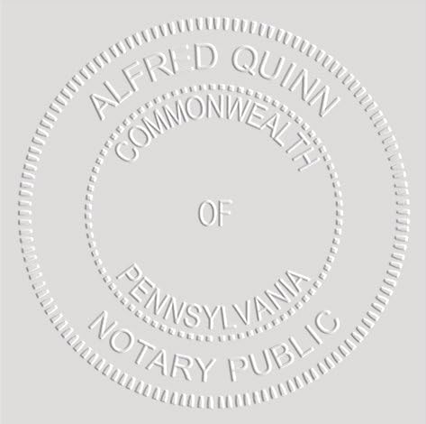 MaxMark Notary Seal Round Desk Embosser for Pennsylvania State - Includes Gold Burst Seal Labels (50 Count)
