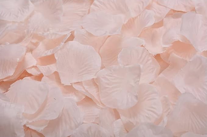ocharzy 3000pcs Silk Rose Petals, Artificial Flower Petals for Wedding, Fake Rose Petals for Romantic Night, Flower Girl Basket Aisle Scatter, Wedding Decorations, Valentine's Day, Parties, Events