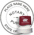MaxMark Round Notary Pre-Inked Stamp for State of Oregon