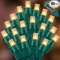 60 LED Warm White String Light - LED Christmas Lights, Mini led Lights for Indoor Outdoor Home Holiday Party Wedding Independence Day Decoration