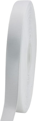 Jesep One Roll 100 Yards 3/4" Soild Grosgrain Ribbon Boutique Gift Wrapping Package Ribbon, DIY Crafts Bow Hair Headband Accessories Assorted Ribbon#29 (3/4" 20mm, White)