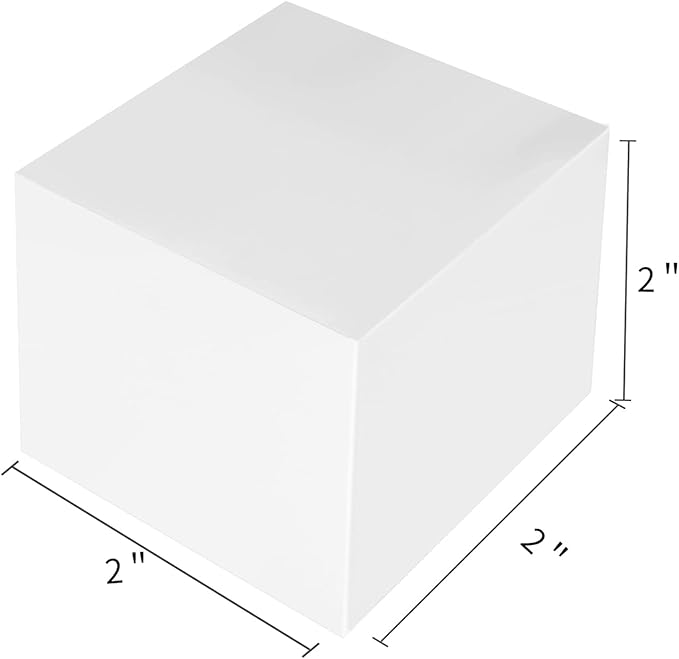 100 Pack Small Gift Boxes, 2x2x2 Inches Favor Boxes White Paper Gift Boxes with Lids for Presents, Crafting, Cupcake Boxes, Gifts, Candy Boxes for Wedding Party Bridal Shower Baby Shower Favors