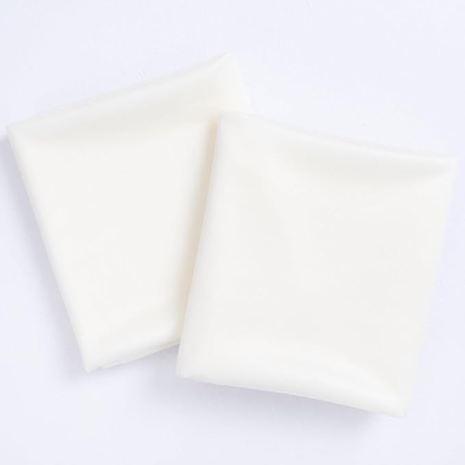 Socomi Ivory White Wedding Arch Draping Fabric 29" x 20Ft 2 Panels Sheer Outdoor Curtain Drapes Extra Long for Bridal Baby Shower Ceremony Birthday Party Decor