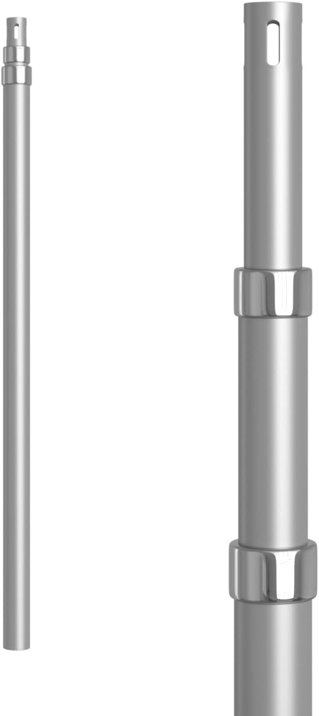 EMART 5.5ft-12ft Pipe and Drape Adjustable Upright for Backdrop Stand, Background & Curtain and Wedding Decor -1 Pack