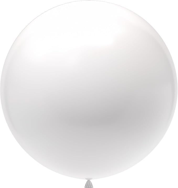 Giant 36 inch Balloons, 4pcs Large White Jumbo Balloons for Wedding, Party & Baby Shower Decorations