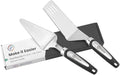 Pie Server Spatula and Cake Slicer Set with Luxury Gift Box, Black Stainless Steel Set - Kitchen Essentials for Cutting & Serving Desserts, Brownies, Lasagna - Great for Anniversary, Christmas Spatula