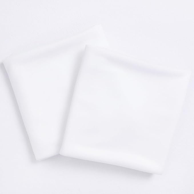 Socomi White Sheer Wedding Arch Draping Fabric 29" x 20Ft 2 Panels Outdoor Curtain Drapes Extra Long for Bridal Baby Shower Ceremony Birthday Party Decor