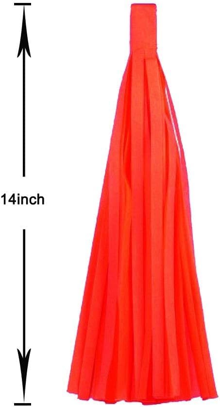 Blue Light Blue and Green Tassel Garland Banner Paper Tassels for Party Decorations,Pack of 15