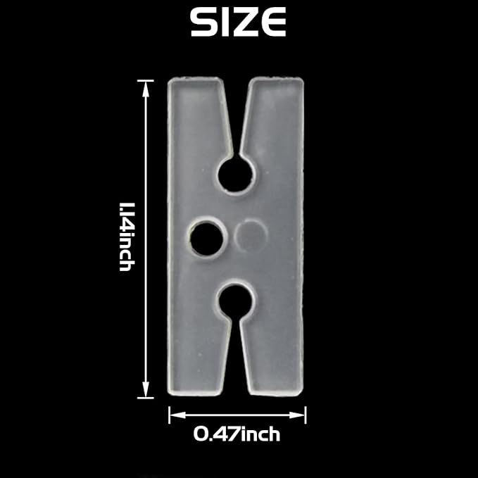 GXXMEI 300PCS Plastic Balloon Clips Ties for Sealing, H Shape Bulk Balloon Ties clips Tool for Wedding Party Christmas Birthday Decoration