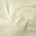 VDS Cream Organza Fabric, 10 Yards Continuous, 45” Wide, Wedding Party Decoration Iridescent Crystal Sheer Shiny Organza Tulle Bridal Dress DIY Crafts Costume Sewing Backdrop Arch Cloth