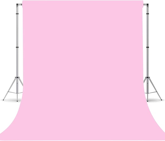 Pink Photography Backdrops, Photo Booth Video Shooting Photo Backdrop, Portrait Background for Photography, Photo Studio Pink Backdrops for Photoshoot 10x10ft