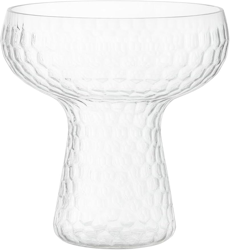 Lunara Clear Plastic Margarita Glasses, 11 oz, Set of 40, Disposable Party Cups for Cocktails (Clear Hammered)