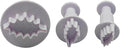 pson 3Pcs Plunger Cookie Cutter Set, Mini Plastic Biscuit Molds for Cake Decorating, Baking, Fondant, and DIY Crafts(Leaf)