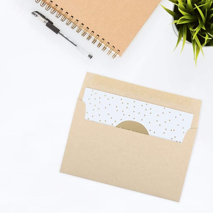 JAM PAPER A10 Parchment Invitation Envelopes - 6 x 9 1/2 - Brown Recycled - 50/Pack