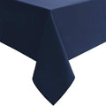 Hiasan Waterproof Tablecloth Rectangle - Washable Fabric Table Cloth for Dining Room Kitchen Birthday Party and Outdoor Use, Navy Blue, 54 x 80 Inch