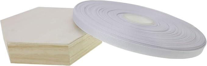 Jesep One Roll 100 Yards 3/8" Soild Grosgrain Ribbon Boutique Gift Wrapping Package Ribbon, DIY Crafts Bow Hair Headband Accessories Assorted Ribbon#29(3/8" 10mm, White)