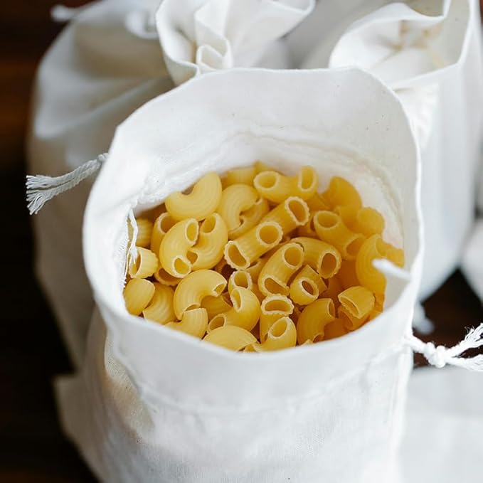 gobyhumm 50 Pieces Pure Cotton Drawstring Bags Muslin Bags Sachet Bag for Home Supplies （2.8 * 3.5"）