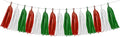 Red White Green Christmas Decorations - 15pcs Tissue Paper Tassel Garland Birthday Christmas Party Decorations for Home Indoor Outdoor Hanging Decor HongTongTong