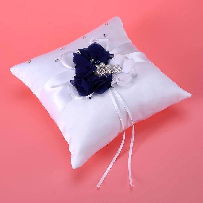 Page boy Fake Pearls Pearl Decoration Ribbon Decoration Retro Decor Artificial Garland Decorated Garland Wedding Pillow Ring Accessories Basket Wedding Supplies Bride