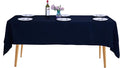 Ascoza 2pack 60x102 Inch Navy Rectangular Tablecloth 6 Feet Table Cloth in Polyester Fabric for Wedding/Banquet/Restaurant/Parties