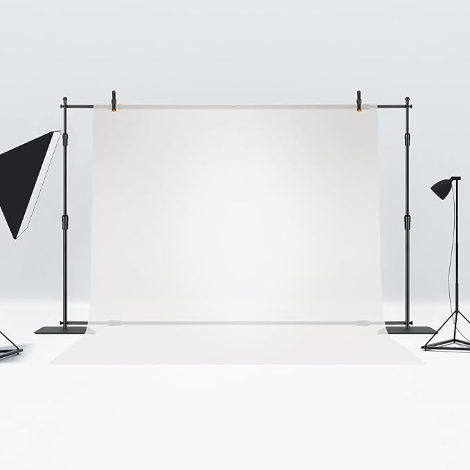 VEVOR 10ft x10ft Pipe and Drape Kit, Heavy Duty Backdrop Stand with Carbon Steel Base, Adjustable Backdrop Support with 2 Clamps and A Carry Bag for Wedding, Party, Event, Photography and Exhibition