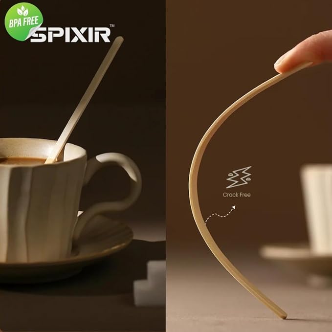 Wooden Stir Sticks, 5.5-inch Large Birchwood Stirrers, 1000 Disposable Swizzle Sticks for Coffee & Drinks