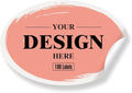Custom Stickers Personalized Labels - Customized Stickers with Any Design Image Logo Text,Custom Thank You Label Stickers,Custom Stickers for Business Logo,100 Labels (Oval,5"x3")