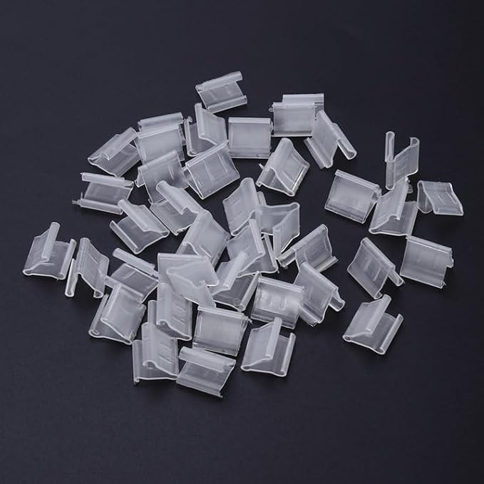 100Pcs Transparent Balloon V-shaped Clip Wedding Creative Balloon Clip Plastic V-shaped Wedding Party Halloween Sealed Decorations