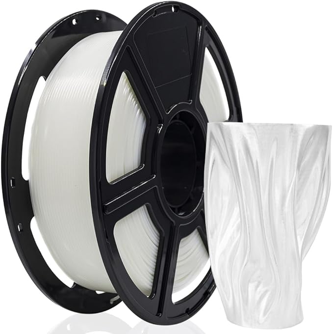 FLASHFORGE 3D Printer Filament, PLA PRO Filament 1.75mm, 1KG Spool (2.2lbs), Dimensional Accuracy +/- 0.02mm for FDM 3D Printers, Better Tenacity & No Knotting (Transparent)