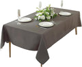 Craft And Party Rectangle Tablecloth, 60 x 126 Inch Charcoal, 8ft Washable Polyester Fabric Tablecloth for Home, Party, Wedding or Restaurant Use