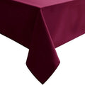 Hiasan Burgundy Tablecloth for Square Tables - Waterproof and Spillproof Washable Fabric Table Cloth for Dining Room Kitchen Party, 30 x 30 Inch