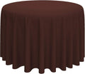 Lann's Linens - 10 Premium 108" Round Tablecloths for Wedding/Banquet/Restaurant - Polyester Fabric Table Cloth - Chocolate Brown