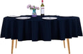 Ascoza 2pack 70 Inch Navy Round Tablecloth in Washable Polyester Fabric for Wedding/Banquet/Restaurant/Parties…
