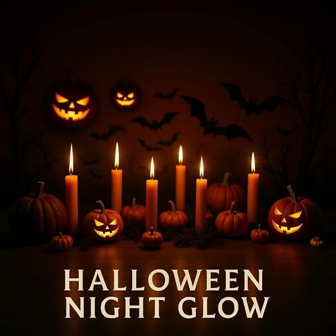 Leor & Lair Orange Taper Candles - 4 Pack 10" Orange Candlesticks - Unscented Long Burning Halloween Taper Candles for Halloween Decor, Thanksgiving Dinner, Fall Weddings & Restaurants