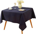 Craft And Party Square Tablecloth, 54 x 54 Inch Navy Blue Tablecloth, Polyester Fabric Washable Table Cloth for Home, Party, Wedding or Restaurant Use.