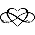 Custom Infinity Sign for Couples Metal Wall Art Personalized Valentines Day Decorations Wedding Gifts Custom Metal Signs First Names S Bridal Shower Gifts Bedroom Decor for Couples