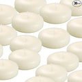 36 Pack Floating Candles, 3” Ivory Unscented Dripless Wax Burning Candles, for Weddings, Party, Cylinder Vases, and Home Decorations