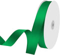 1" x 100 Yards Satin Ribbon - Green Silk Ribbon with Spool - Ideal for Gift Wrapping, Floral Bouquets, Crafts, Wedding Party Decorations, Christmas and Sewing Projects