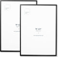 Opposite Wall - 50x70 cm - Black Oak Wood Picture Frame - Lightweight, Versatile & Shatterproof - Wall Hanging Photo or Poster Frame - 19 3/4 x 27 1/2 in - 2 Pack